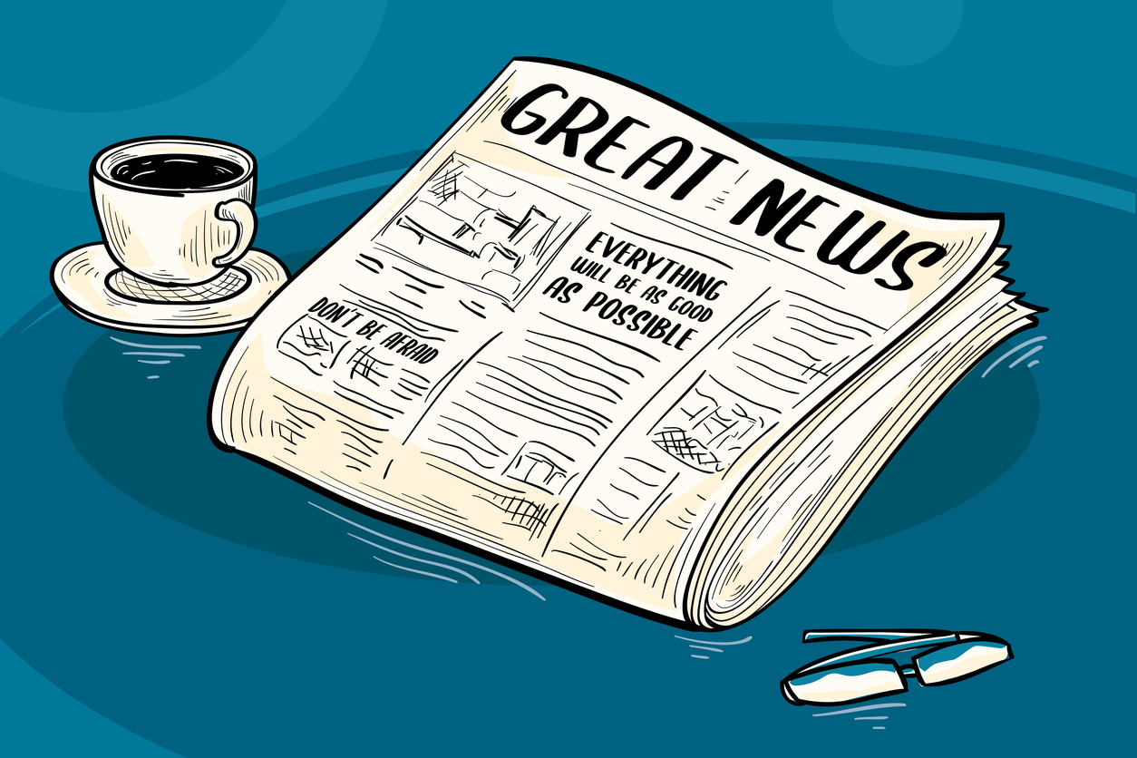 decorative vector artwork of a newspaper